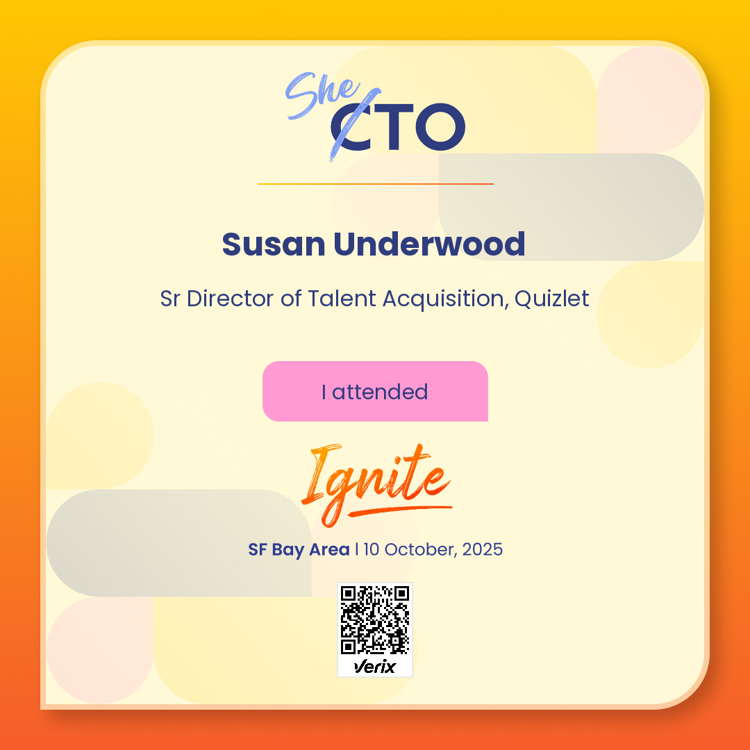 Susan Underwood: Attendee — SheTO Ignite 2025