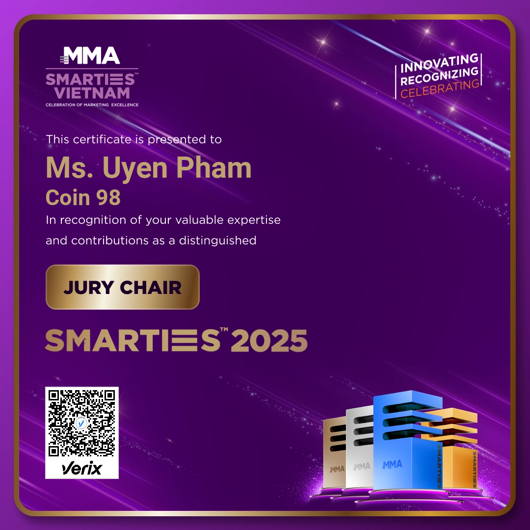 MMA Smarties Jury Chair Vietnam 2025 Certificates