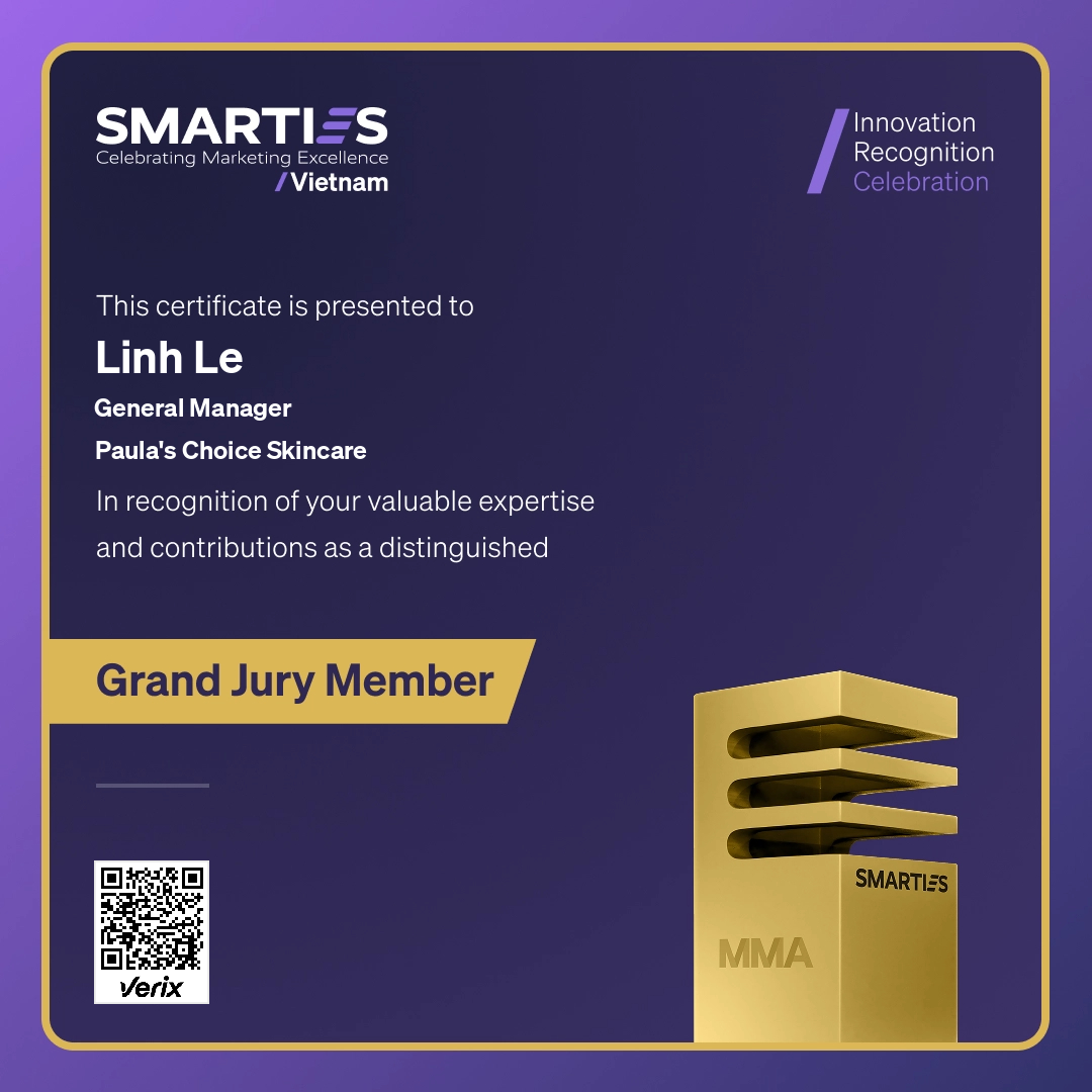 2026 SMARTIES Vietnam - Grand Jury Member