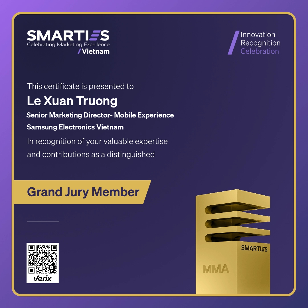 2026 SMARTIES Vietnam - Grand Jury Member