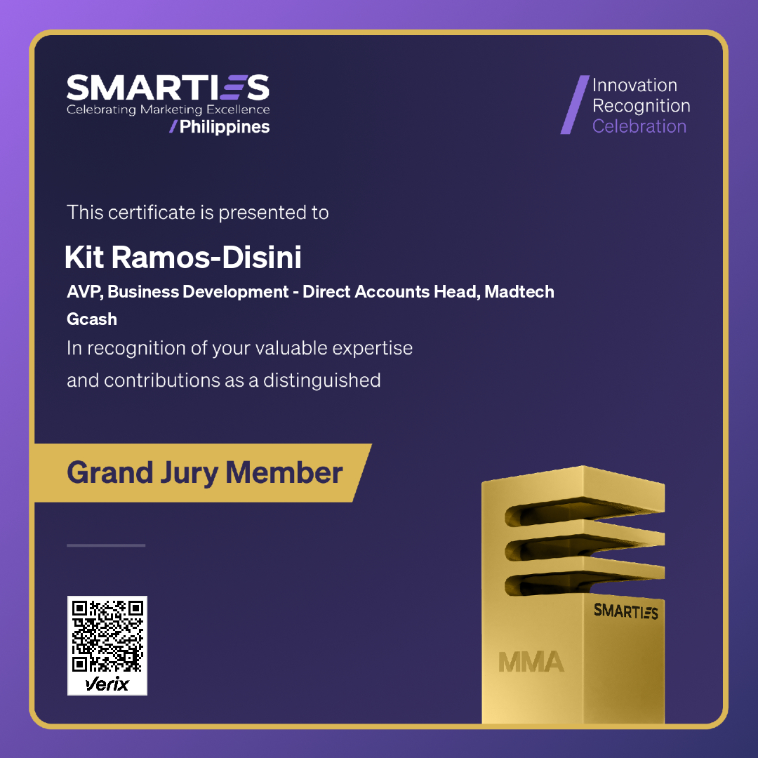 2026 SMARTIES Philippines - Grand Jury Member