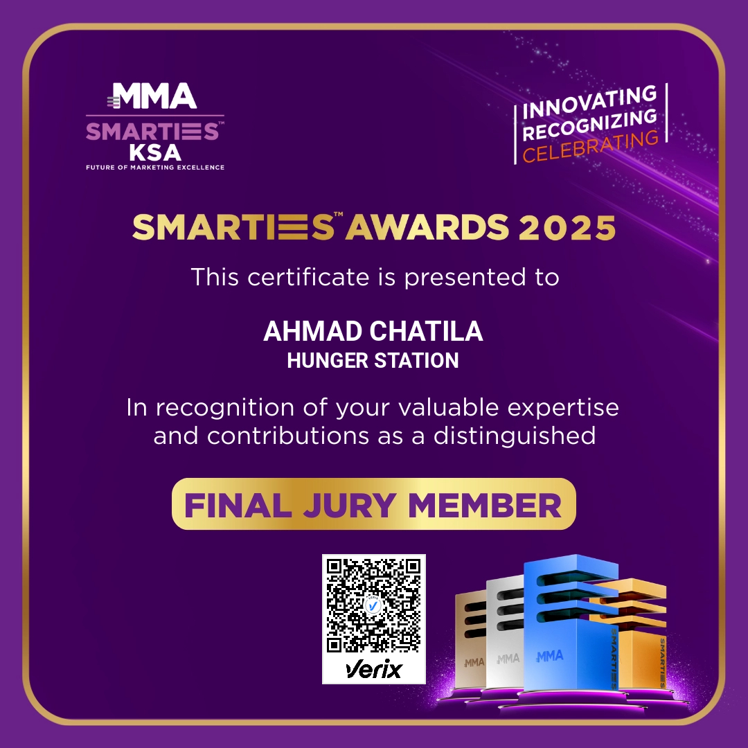 SMARTIES KSA Awards  Final  Jury Certificate