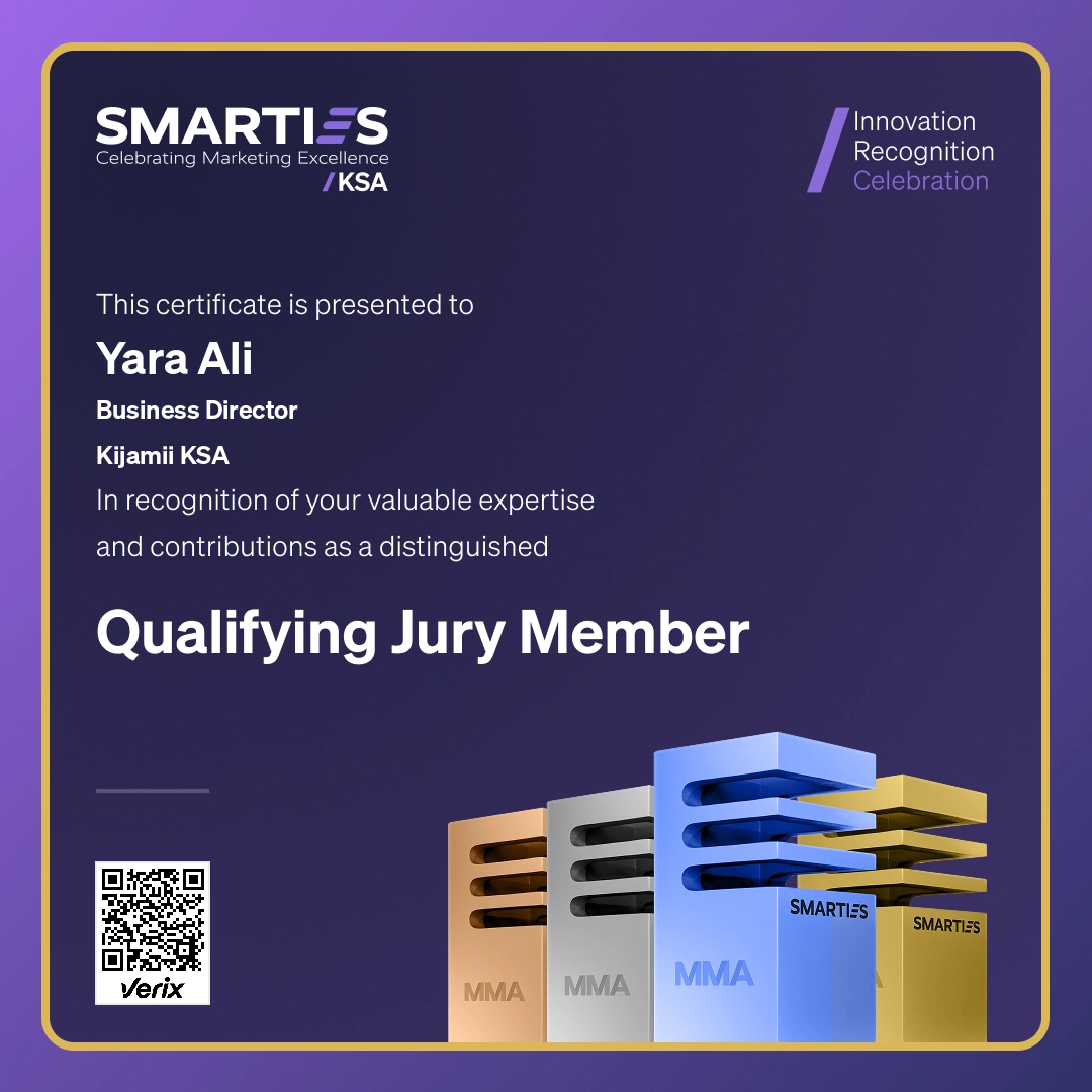 2026 SMARTIES KSA - Qualifying Jury Member