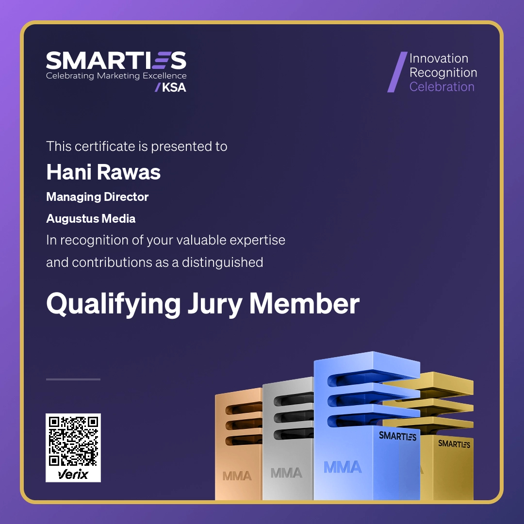 2026 SMARTIES KSA - Qualifying Jury Member