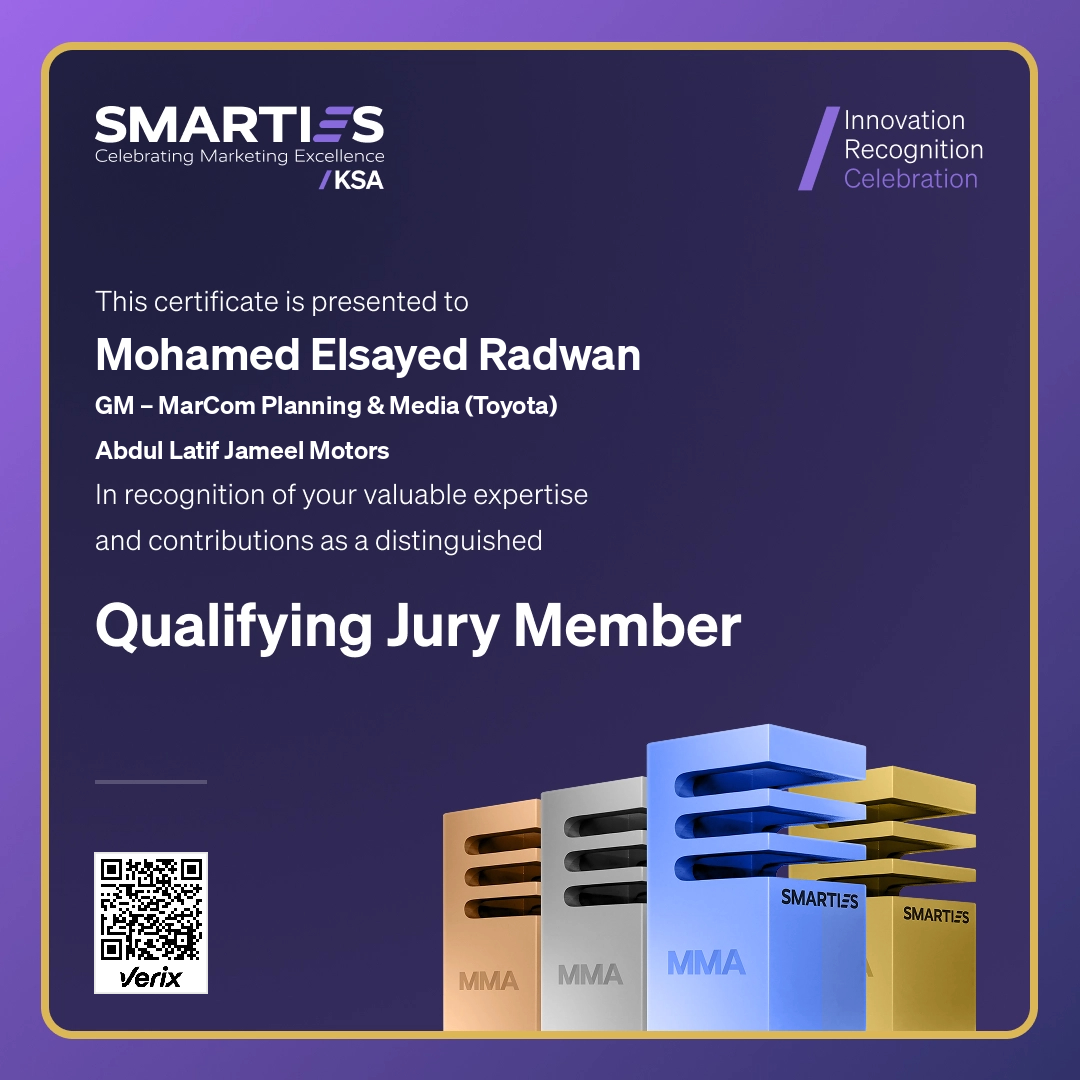 2026 SMARTIES KSA - Qualifying Jury Member