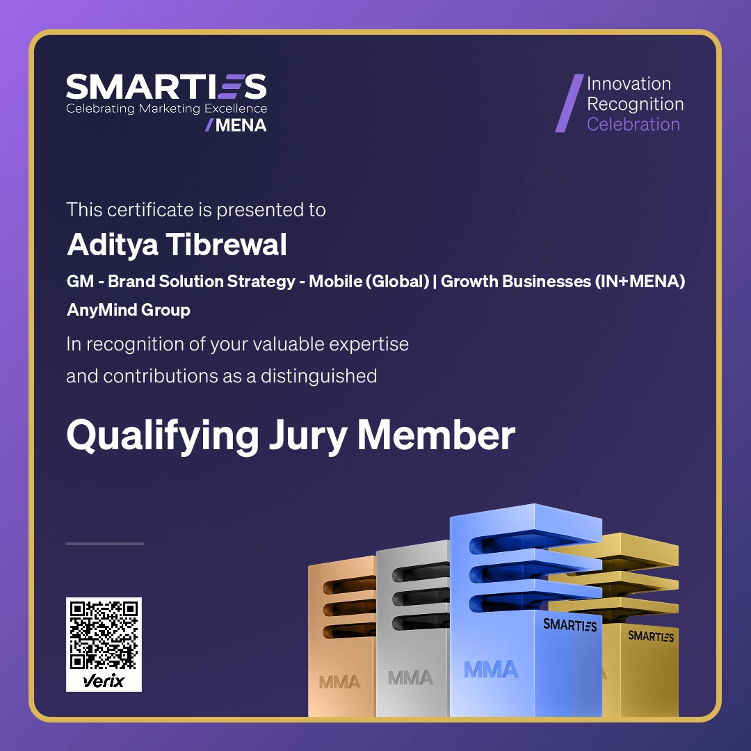 2026 SMARTIES MENA - Qualifying Jury Member
