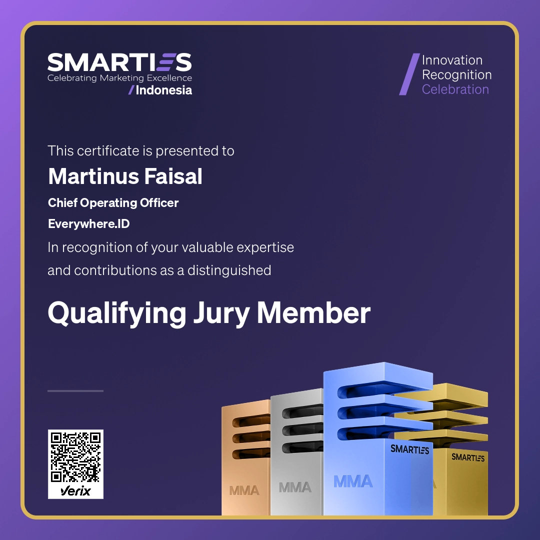 2026 SMARTIES Indonesia - Qualifying Jury Member