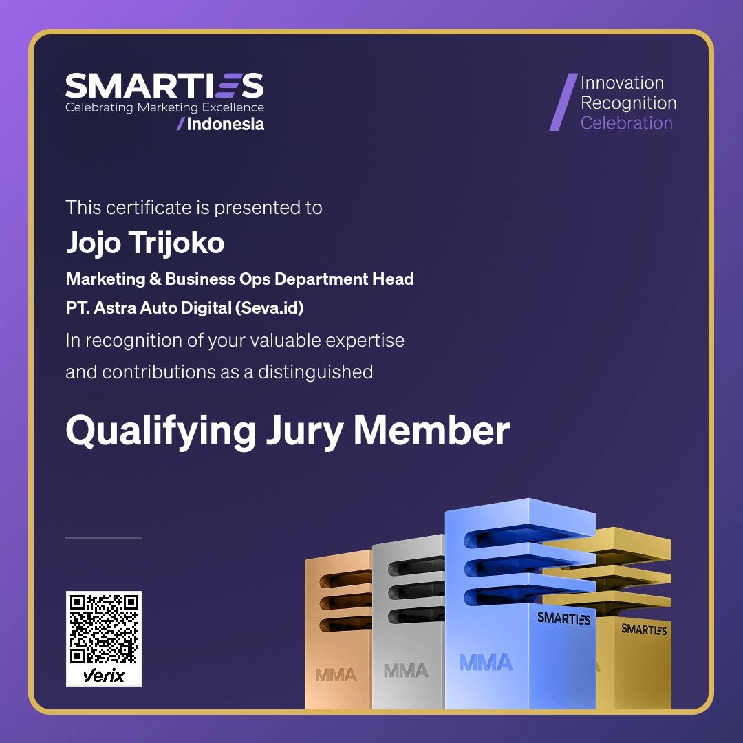 2026 SMARTIES Indonesia - Qualifying Jury Member