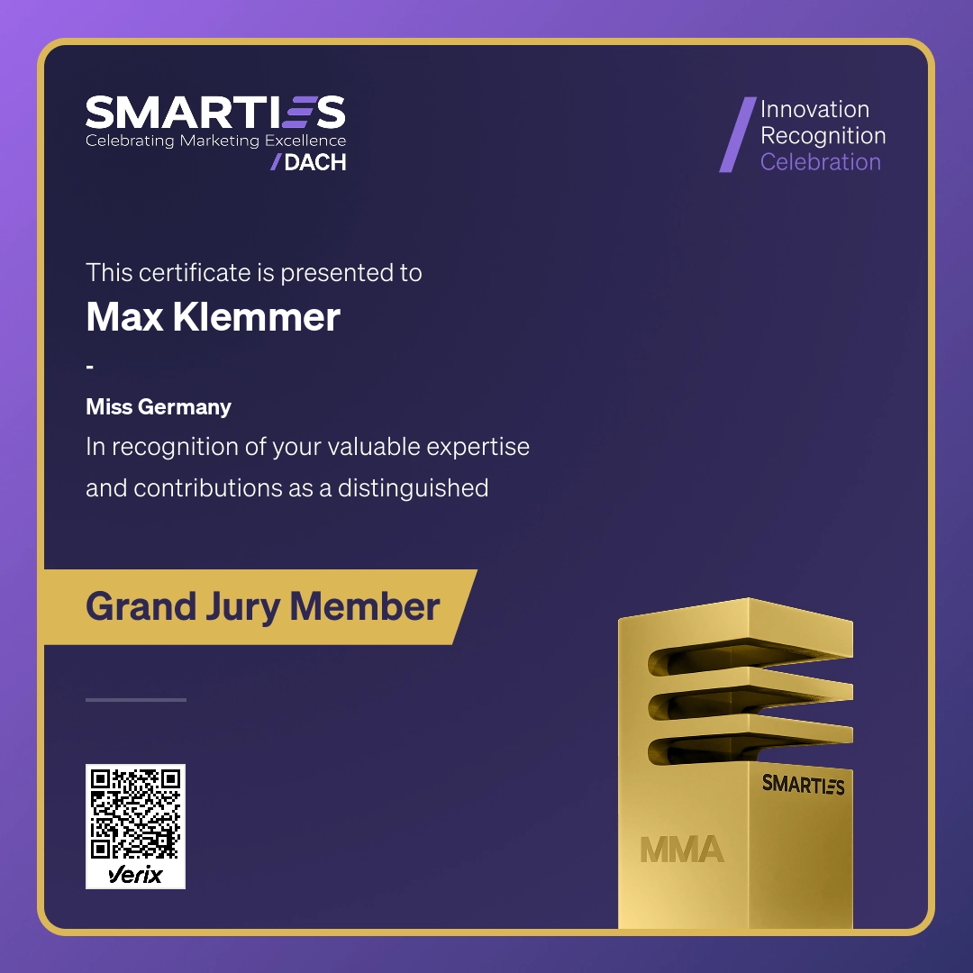 2026 SMARTIES DACH - Grand Jury Member