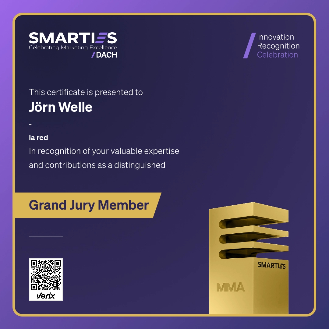 2026 SMARTIES DACH - Grand Jury Member