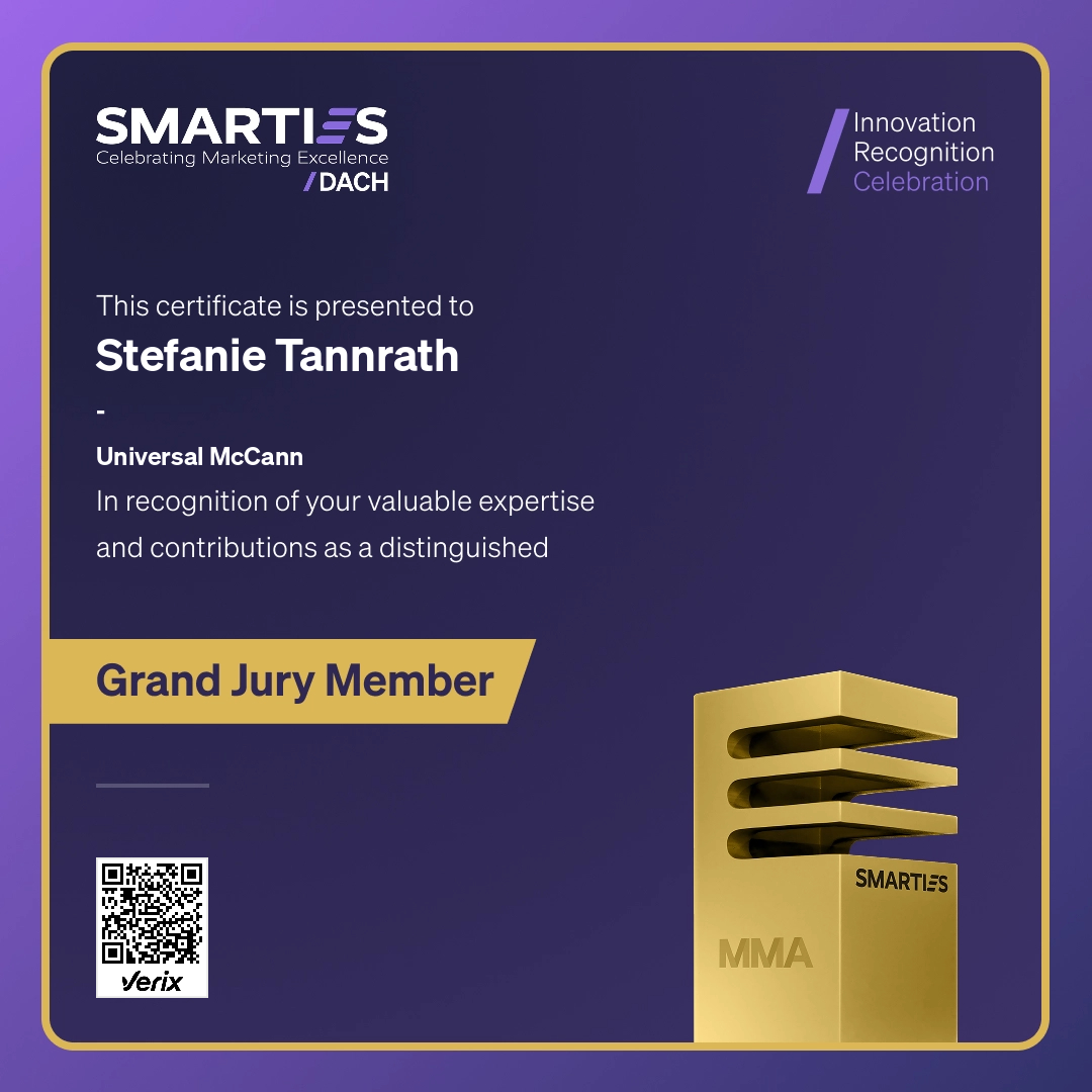 2026 SMARTIES DACH - Grand Jury Member