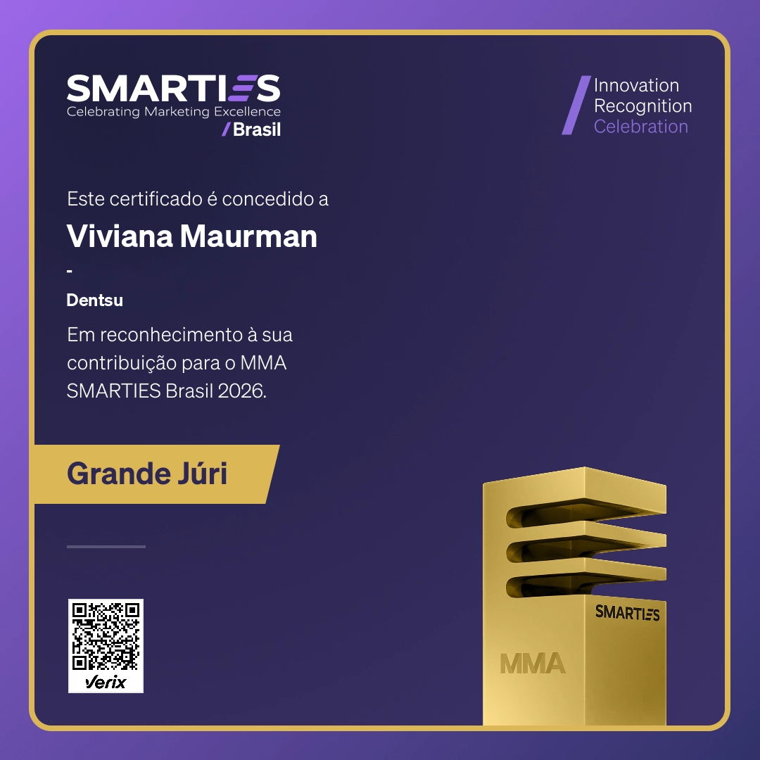 Membro do Grande Júri do SMARTIES Brasil 2026