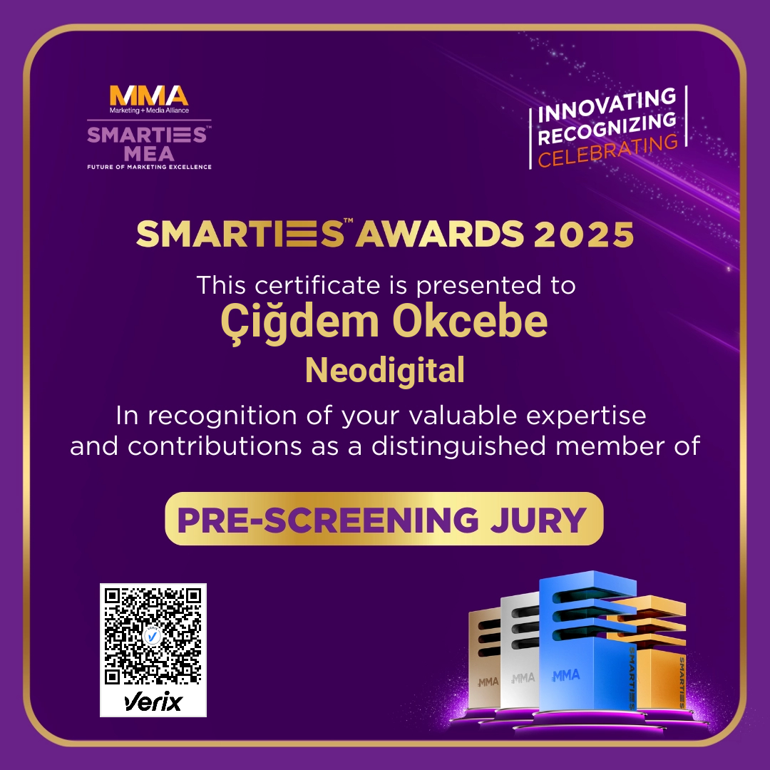 MMA SMARTIES™️ MEA Jury Member Certificate