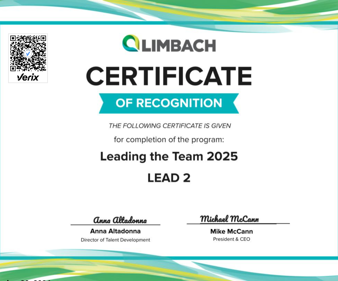 Leading the Team- Lead Level 2 2025